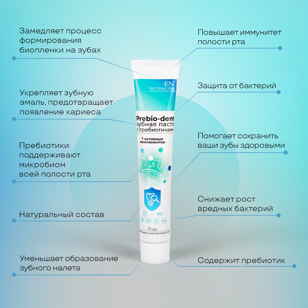 Зубная паста с пребиотиками Prebio-dent